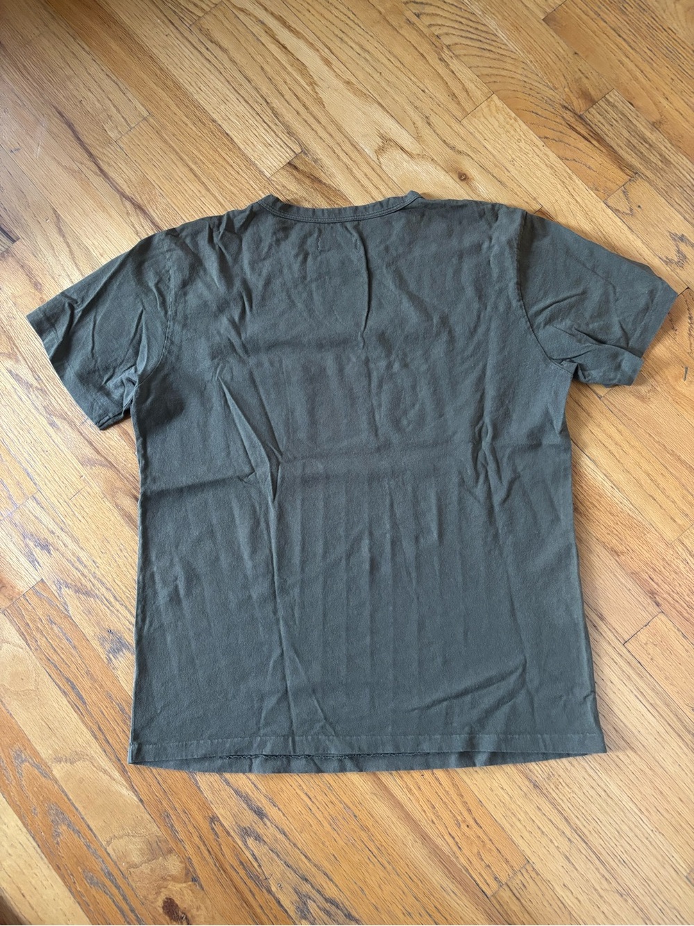 FREENOTE CLOTH Army Green Olive T-Shirt Made in USA - Picture 2 of 5
